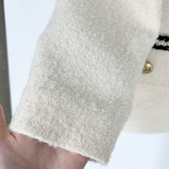 Sandro Noella Single-Breasted Woven Blazer Jacket - Picture 10 of 11